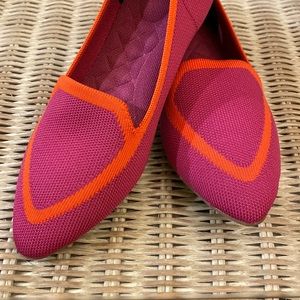 New! Never worn. Women’s Birdies Washable size 6 pink and orange Blackbird flat